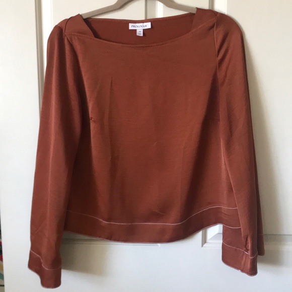 Prologue Burnt Orange Blouse - Picture 1 of 5